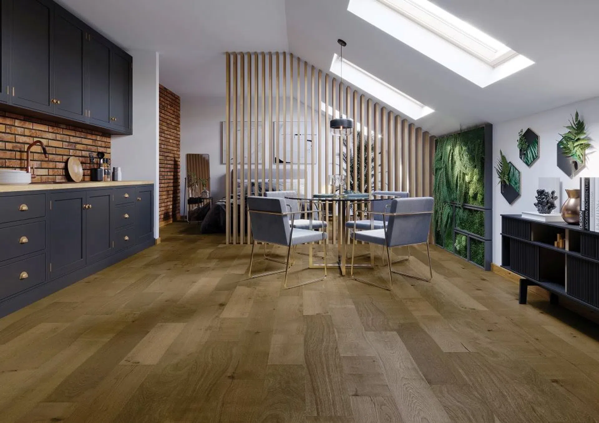 idealnie dobrany kolor paneli