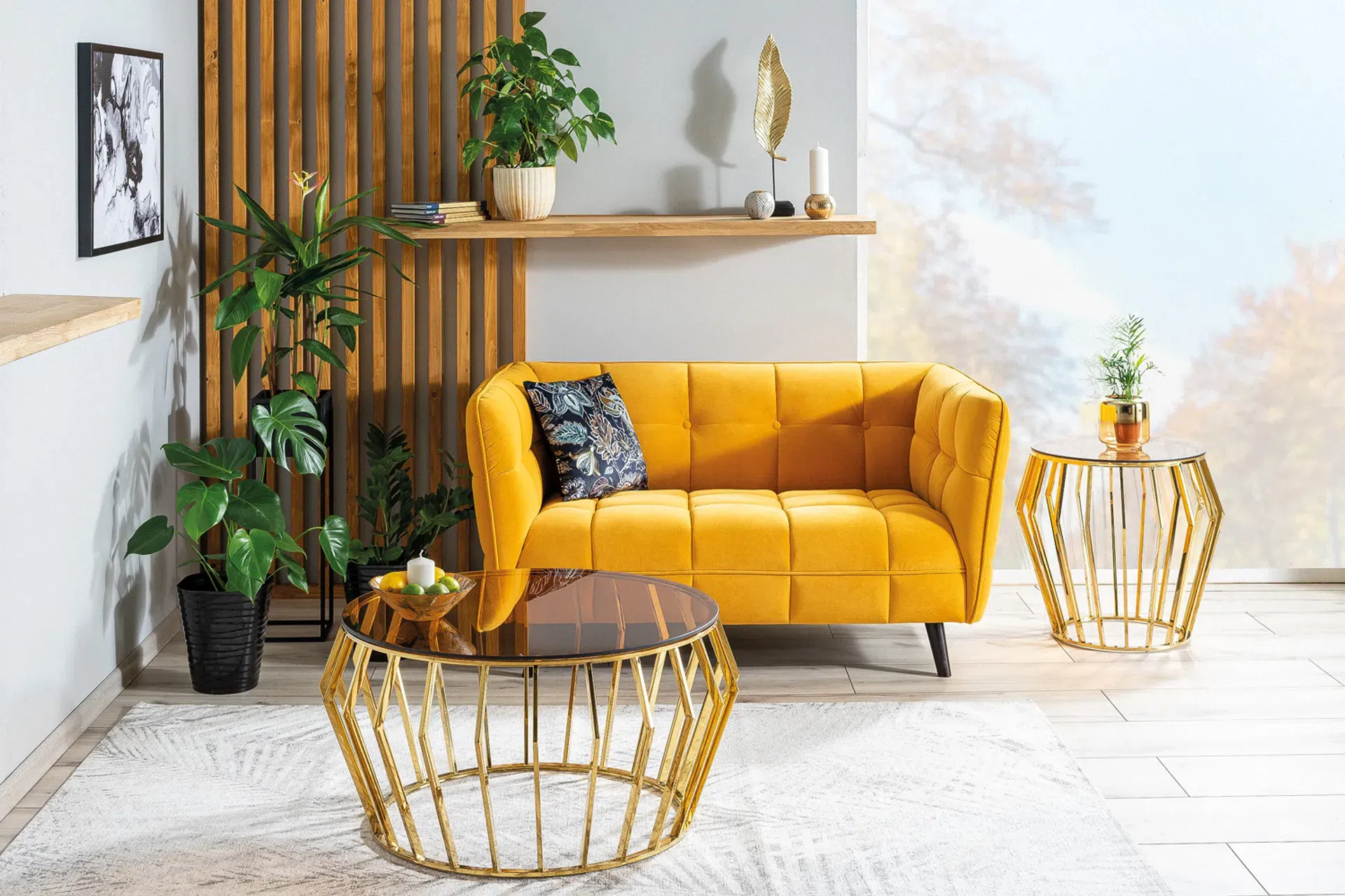 jakie dodatki do musztardowej kanapy