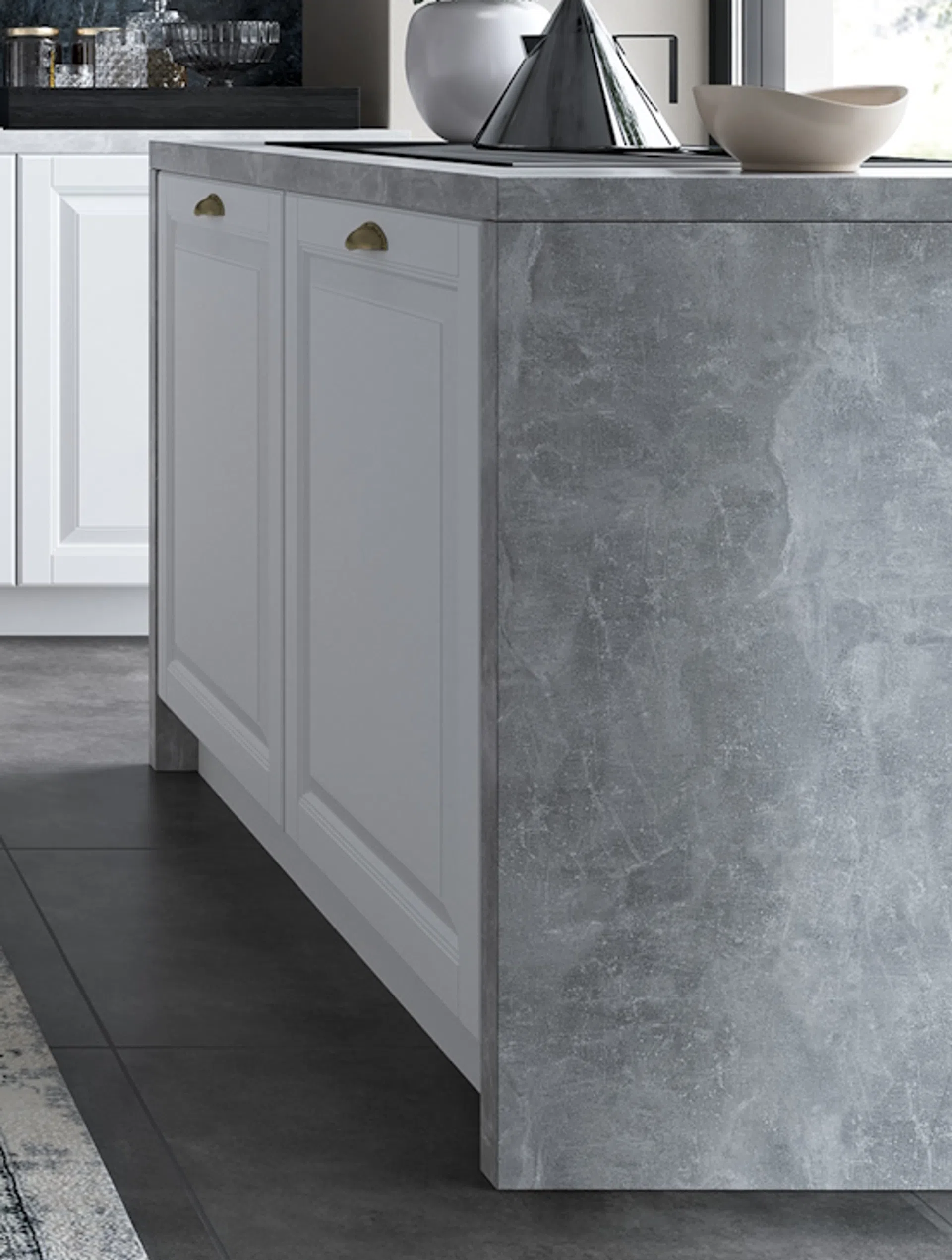 Elegancka kuchnia z wyspą