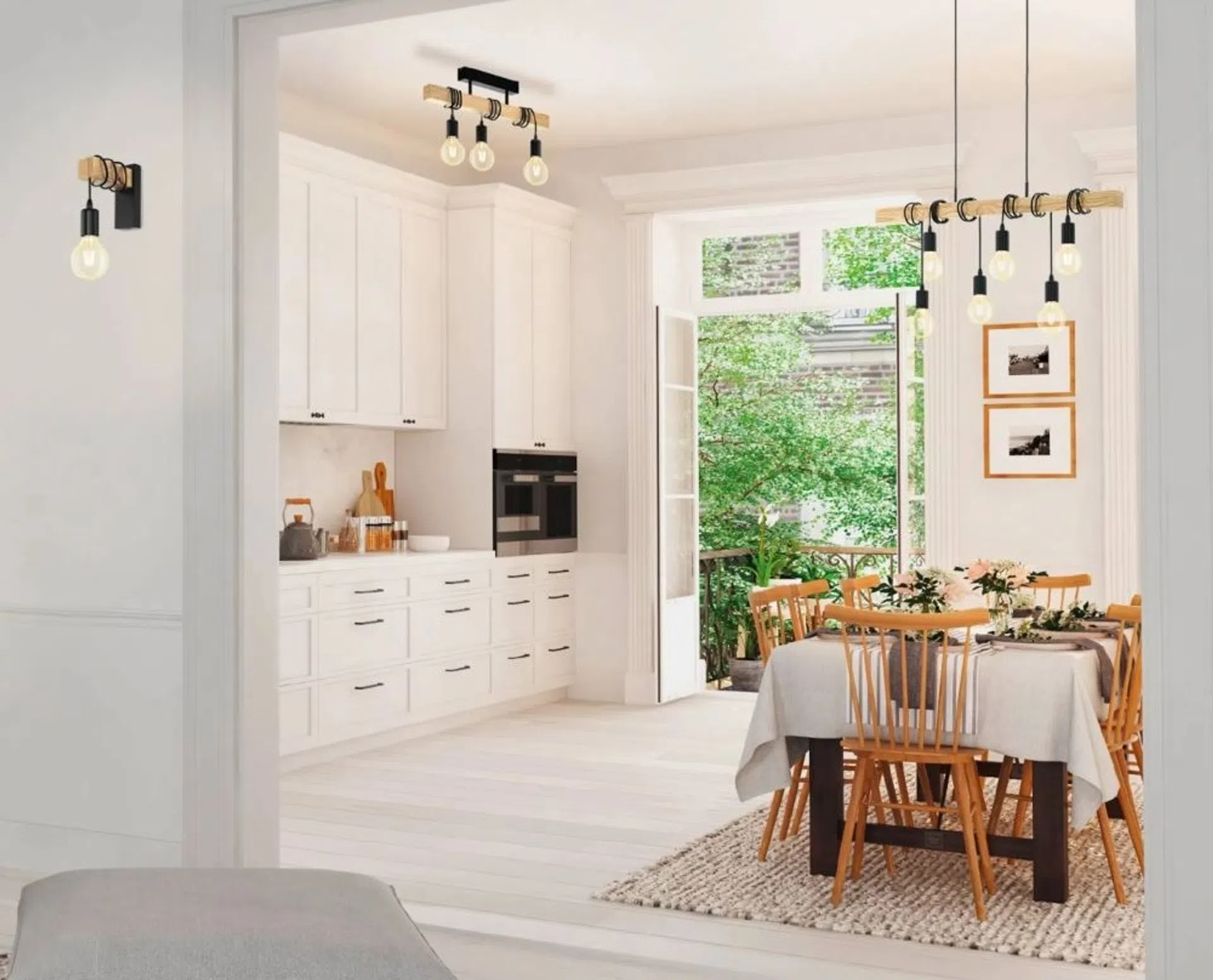 jak oświetlić kuchnię