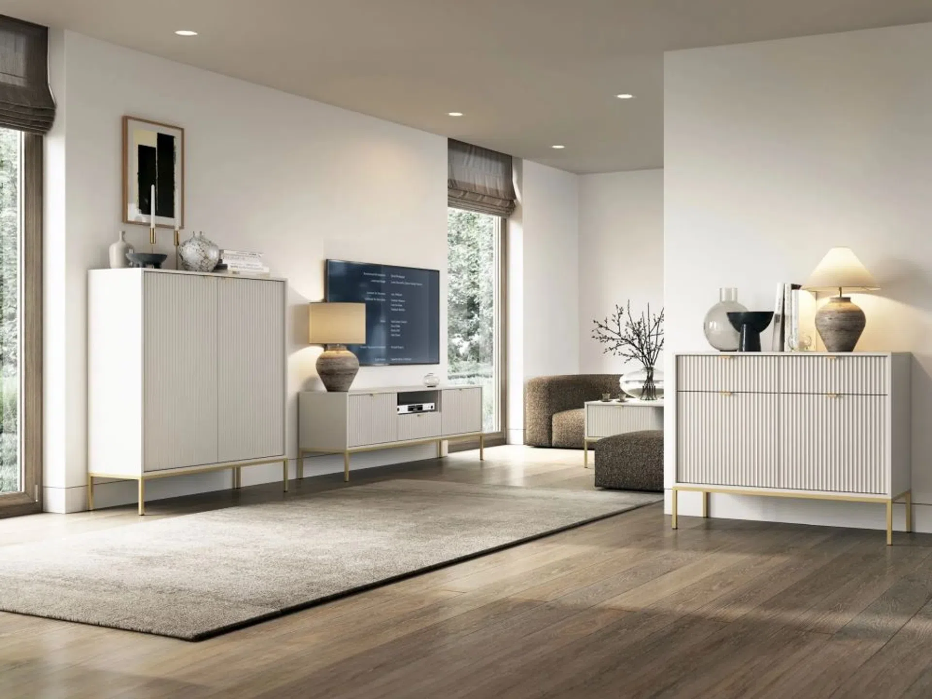 salon w stylu nowoczesnym