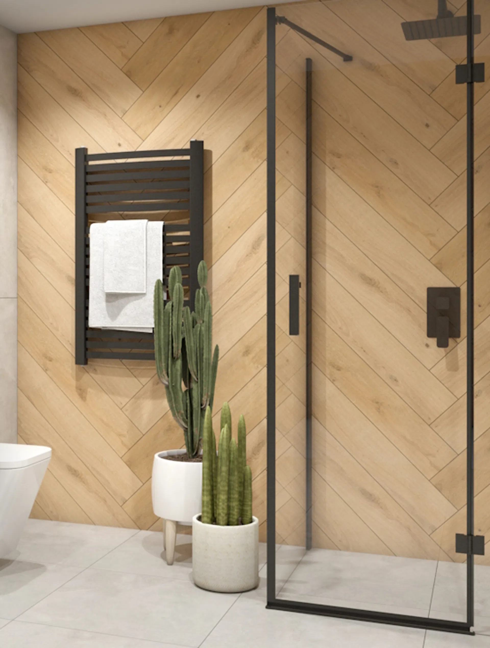 Nowoczesna łazienka z prysznicem