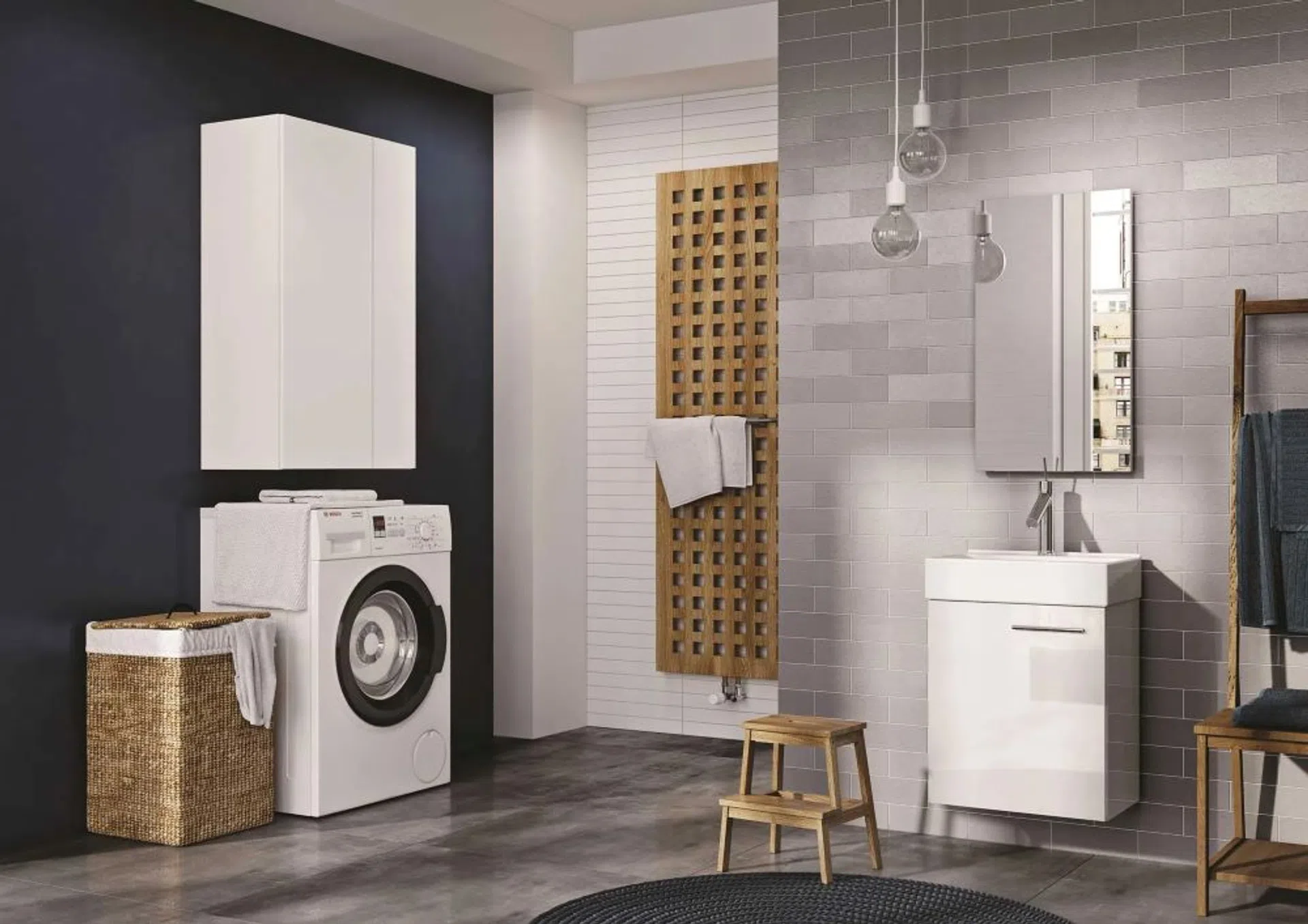 wysokość szafki łazienkowej wiszącej