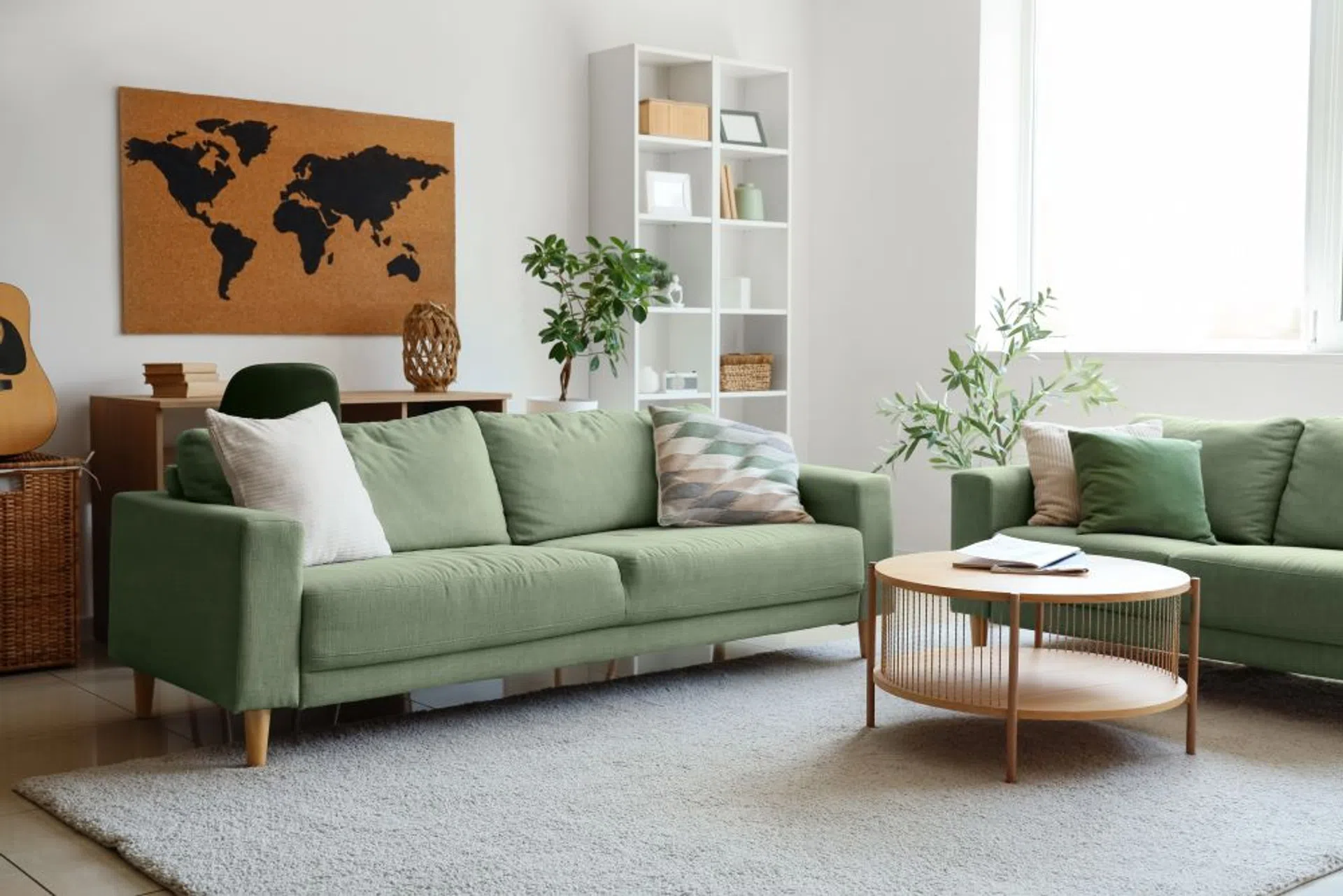 dywan do zielonej kanapy