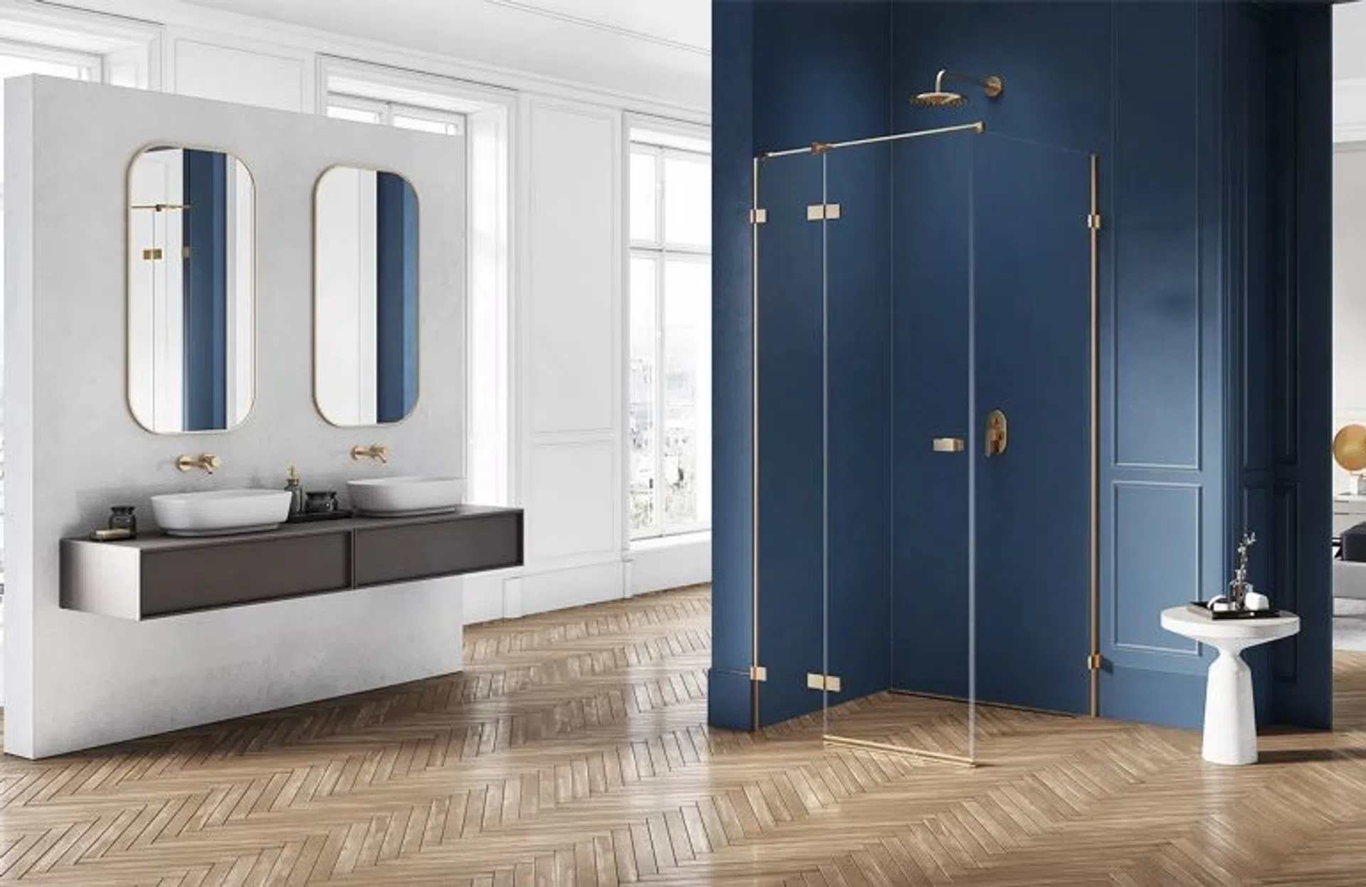 aranżacja dużej łazienki