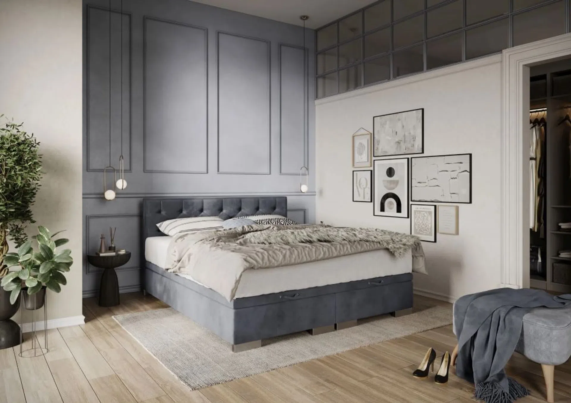 sypialnia z garderobą - jak urządzić?