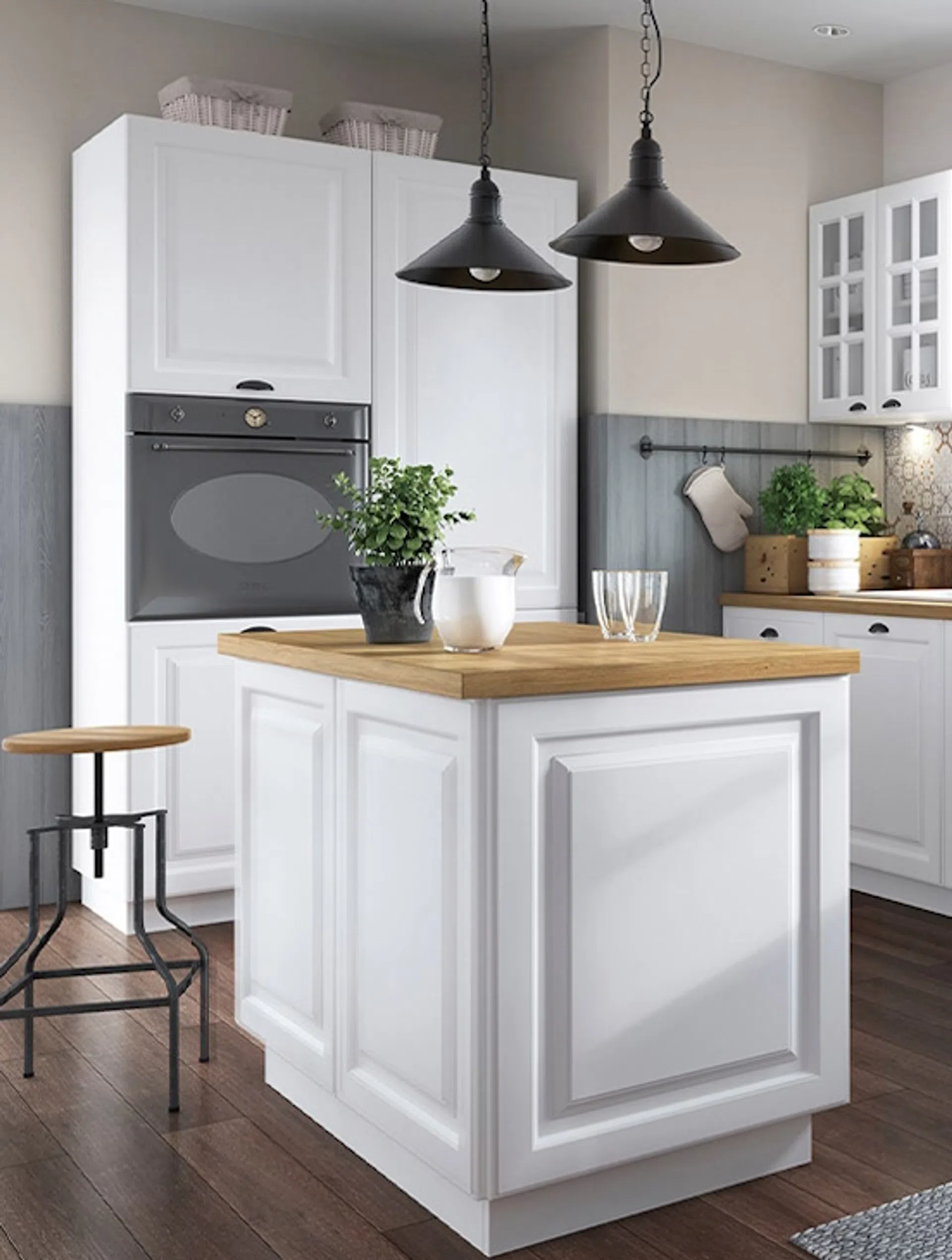 Biała kuchnia w stylu skandynawskim