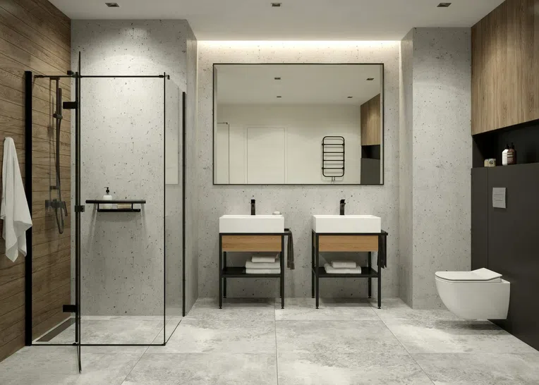 Bateria umywalkowa Deante Hiacynt czarny mat BQH_N21M