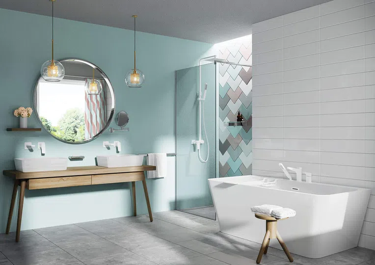 Kolumna prysznicowa Deante Hiacynt biały mat NAC_A1QM