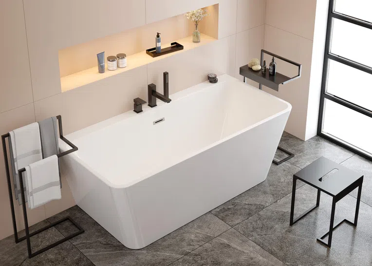 Półka łazienkowa Deante Mokko czarny mat ADM_N512