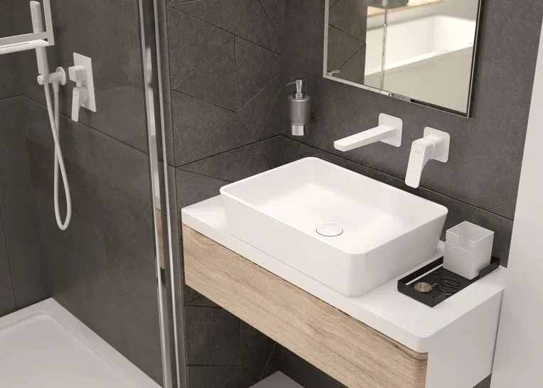 Półka łazienkowa Deante Mokko czarny mat ADM_N512