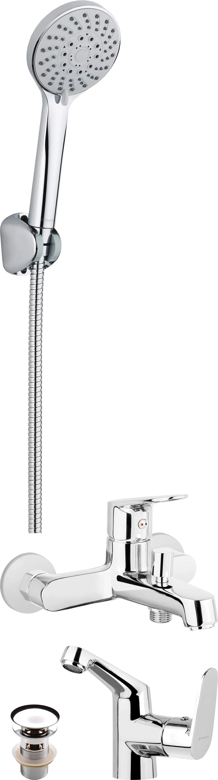 Zestaw armatury Deante Chaber chrom BGCA010M