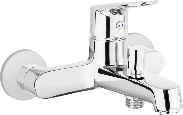 Bateria wannowa ścienna Deante Chaber chrom połysk BGC_010M