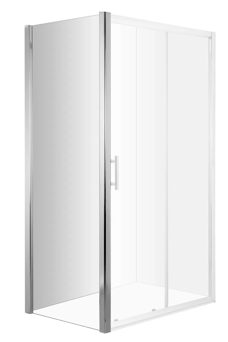 Ścianka kabiny prysznicowej Deante Cynia 90x200cm chrom transparentne KTC_031S