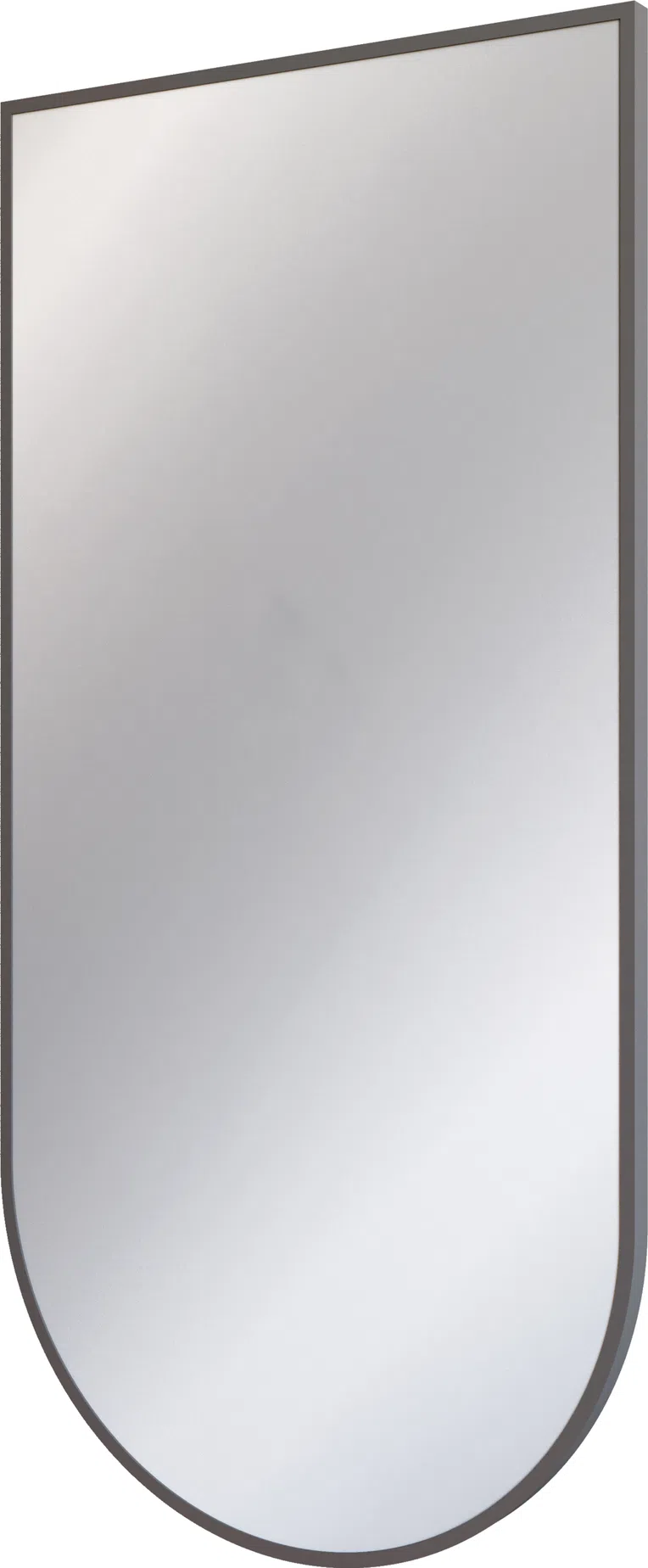 Lustro łazienkowe asymetryczne 50x100 cm Silia w ramie titanium ADI_D851