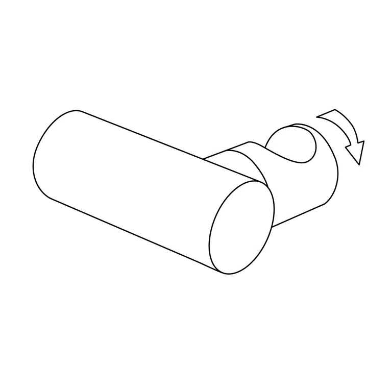 Uchwyt punktowy do słuchawki Deante Round bianco ANR_A21U