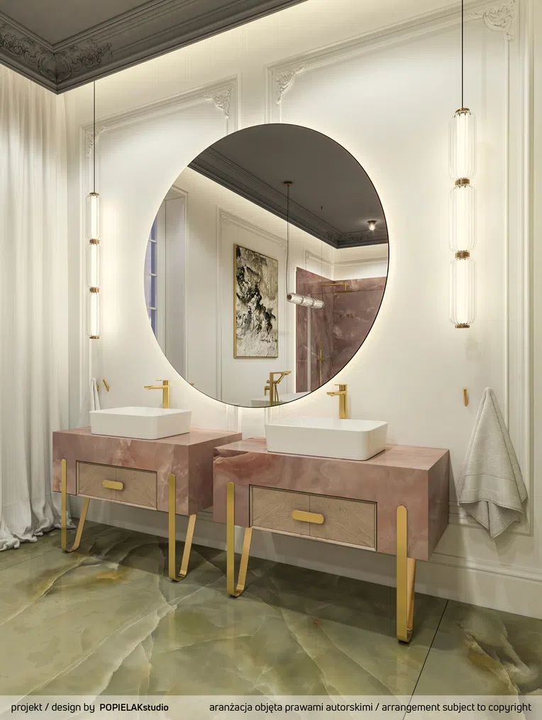 Bateria umywalkowa nablatowa Deante Alpinia złoty połysk BGA_Z20K