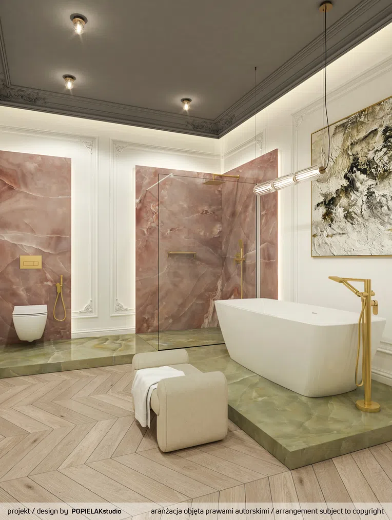 Przycisk WC Deante Mechaniczny Złoty CST_Z51P