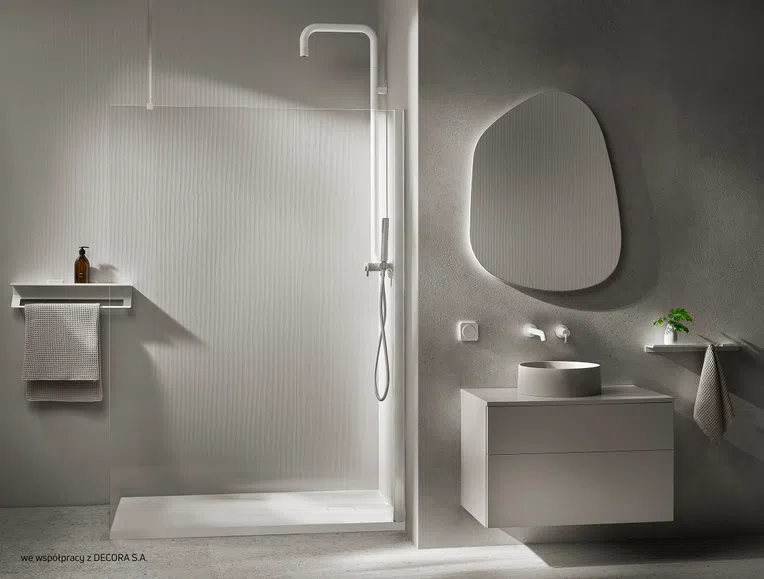 Brodzik prostokątny Deante Correo 120x70 granit alabaster KQR_A73B