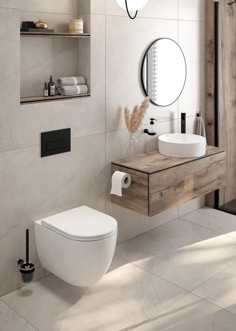 Przycisk WC Deante Mechaniczny nero CST_N51P