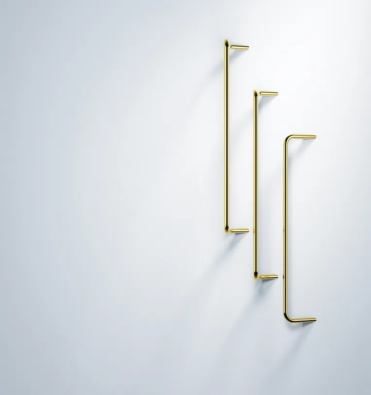 Wieszak łazienkowy na ręcznik Deante Silia złoty połysk ADI_Z621