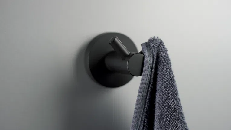 Haczyk łazienkowy na ręcznik Deante Jasmin nero ADJ_N121