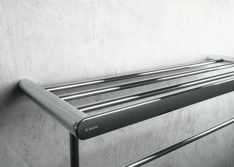 Koupelnová polička Deante Round chrom lesk ADR_0531