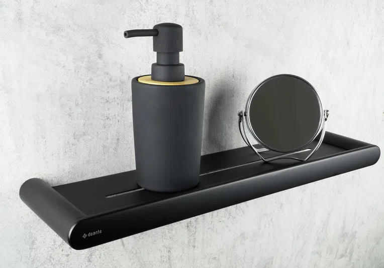 Półka łazienkowa Deante Round nero ADR_N511