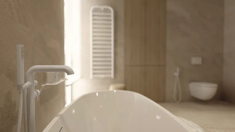 Wanna wolnostojąca Deante Alpinia 160x75 cm owalna biały połysk syfon chrom KDU_016W