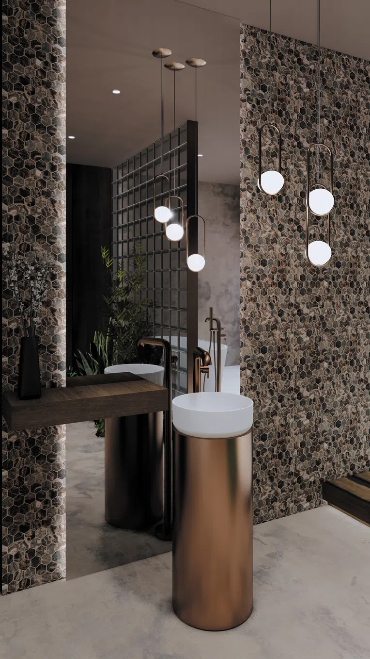 Umywalka nablatowa Deante Silia 36 cm okrągła biały mat CDL_6U4S