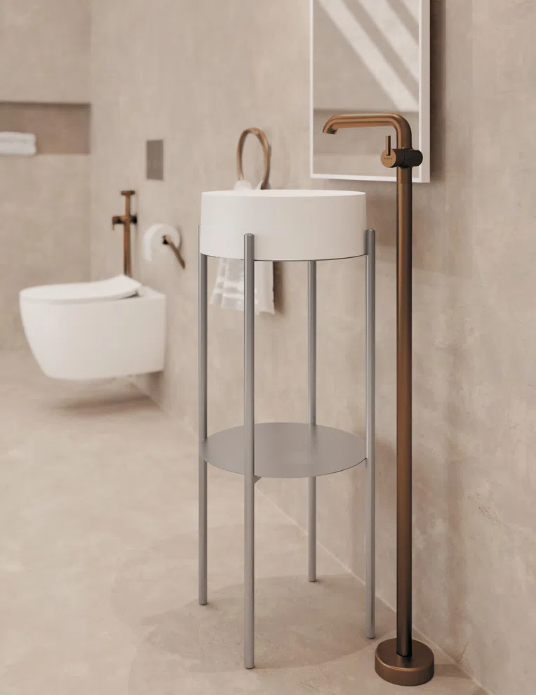 Wieszak łazienkowy na ręcznik Deante Silia brąz szczotkowany ADI_C611