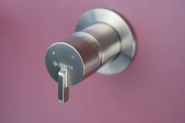 Bateria umywalkowa podtynkowa Deante Silia stal szczotkowana BQS_F54L