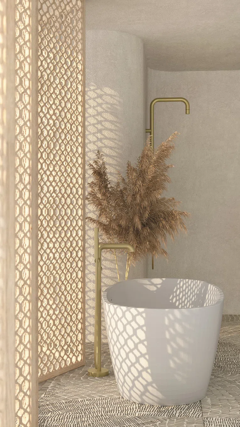 Kolumna prysznicowa Deante Silia złoty szczotkowany NQS_R4XM