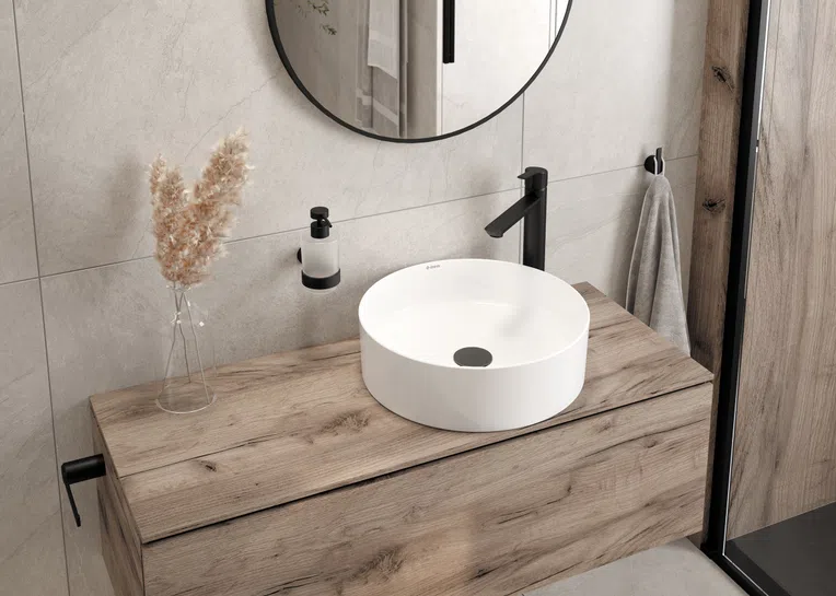 Uchwyt łazienkowy na papier mocowany Deante Arnika czarny mat ADA_N211