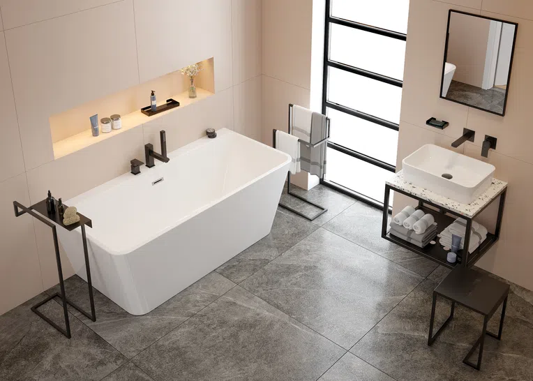 Stojak łazienkowy na ręcznik Deante Mokko nero ADM_N622