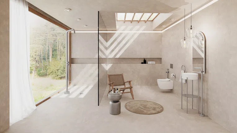 Bateria bidetowa podtynkowa Deante Silia stal szczotkowana BQS_F34M