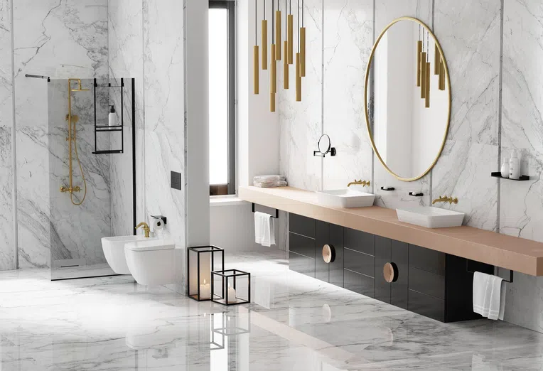 Umywalka nablatowa Deante Tess 60x40 cm prostokątna biały połysk CDS_6U6S