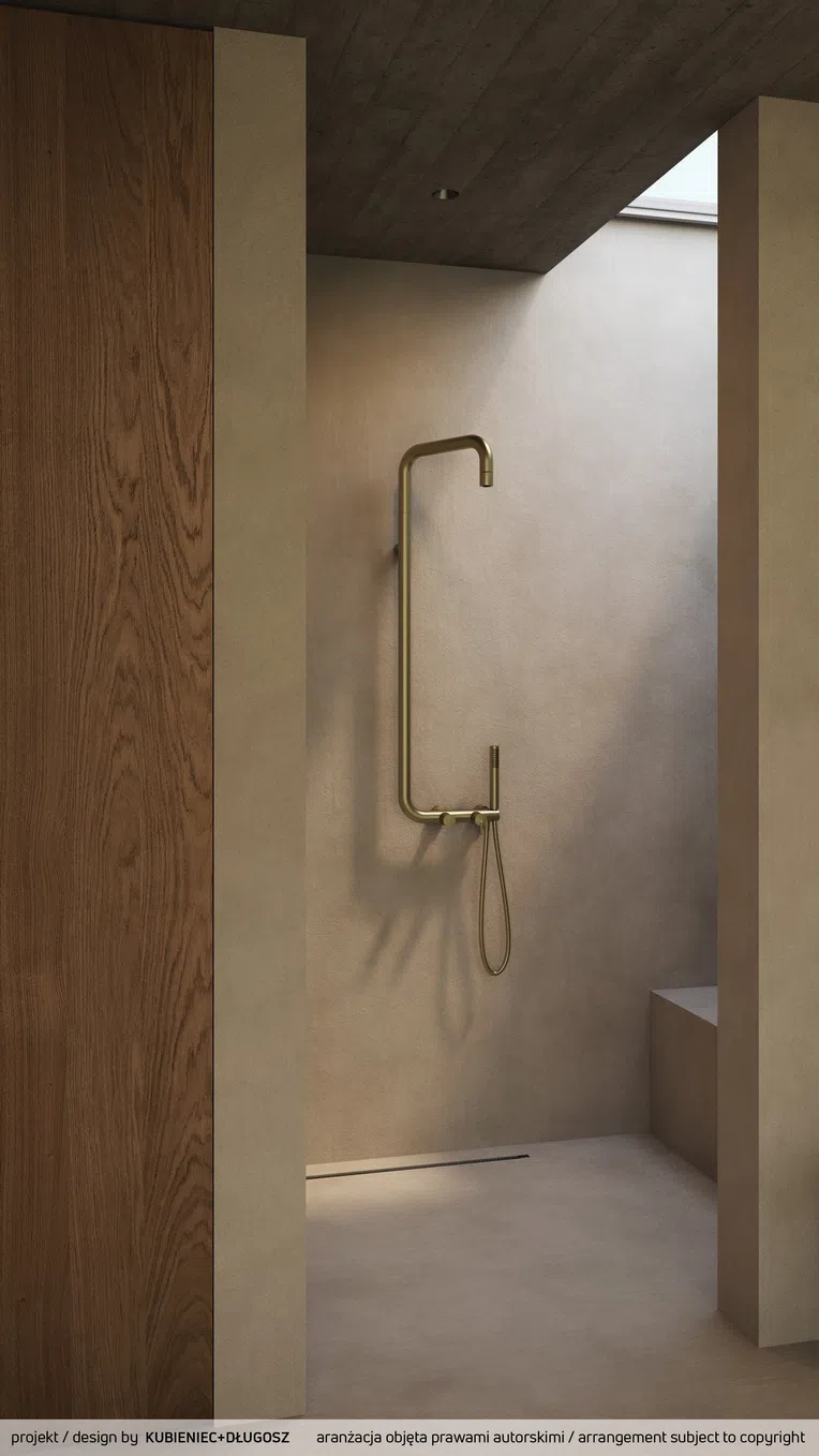 Kolumna prysznicowa Deante Silia złoty szczotkowany NQS_R4XM