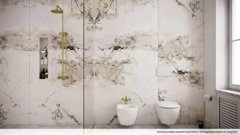 Miska WC wisząca Deante Peonia bezkołnierzowa z deską wolnoopadającą duroplast CDED6ZPW