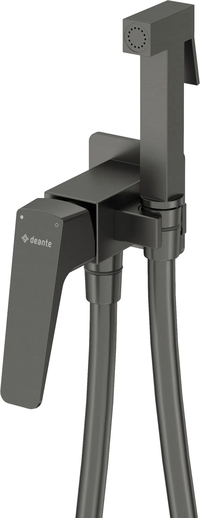 Bateria bidetowa podtynkowa Deante Blur titanium BQL_034M