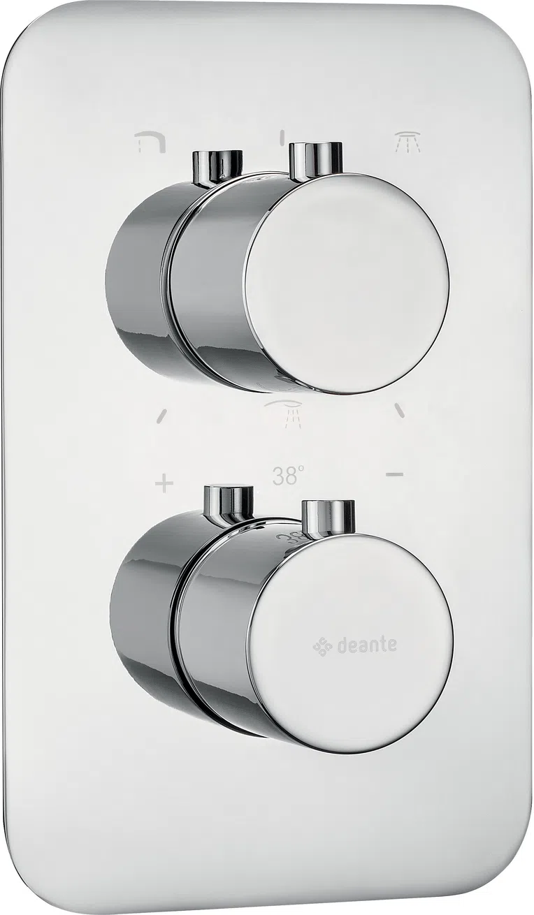 Element baterii prysznicowej podtynkowej do boxa termostatycznego Deante Box chrom BXY_0EBT