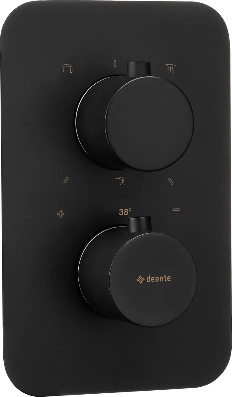 Element baterii prysznicowej podtynkowej do boxa termostatycznego Deante Box nero BXY_NEBT