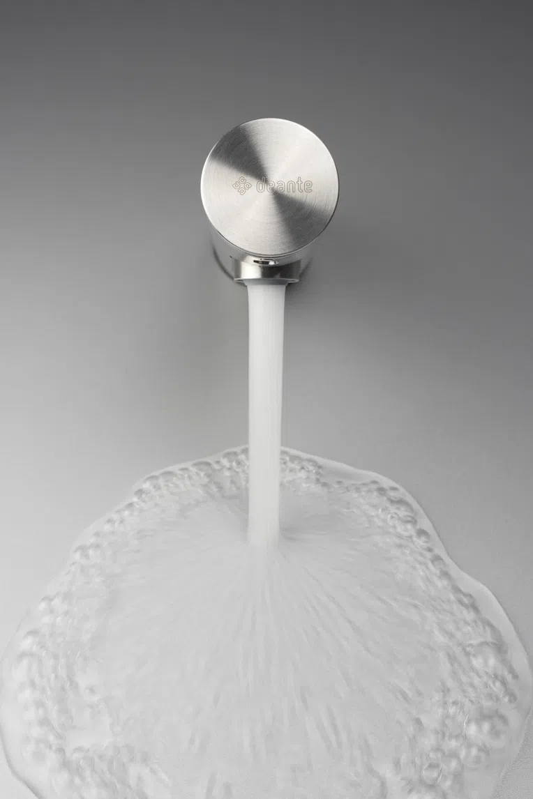 Bateria umywalkowa bezdotykowa Deante Sense stal szczotkowana BQR_F28R