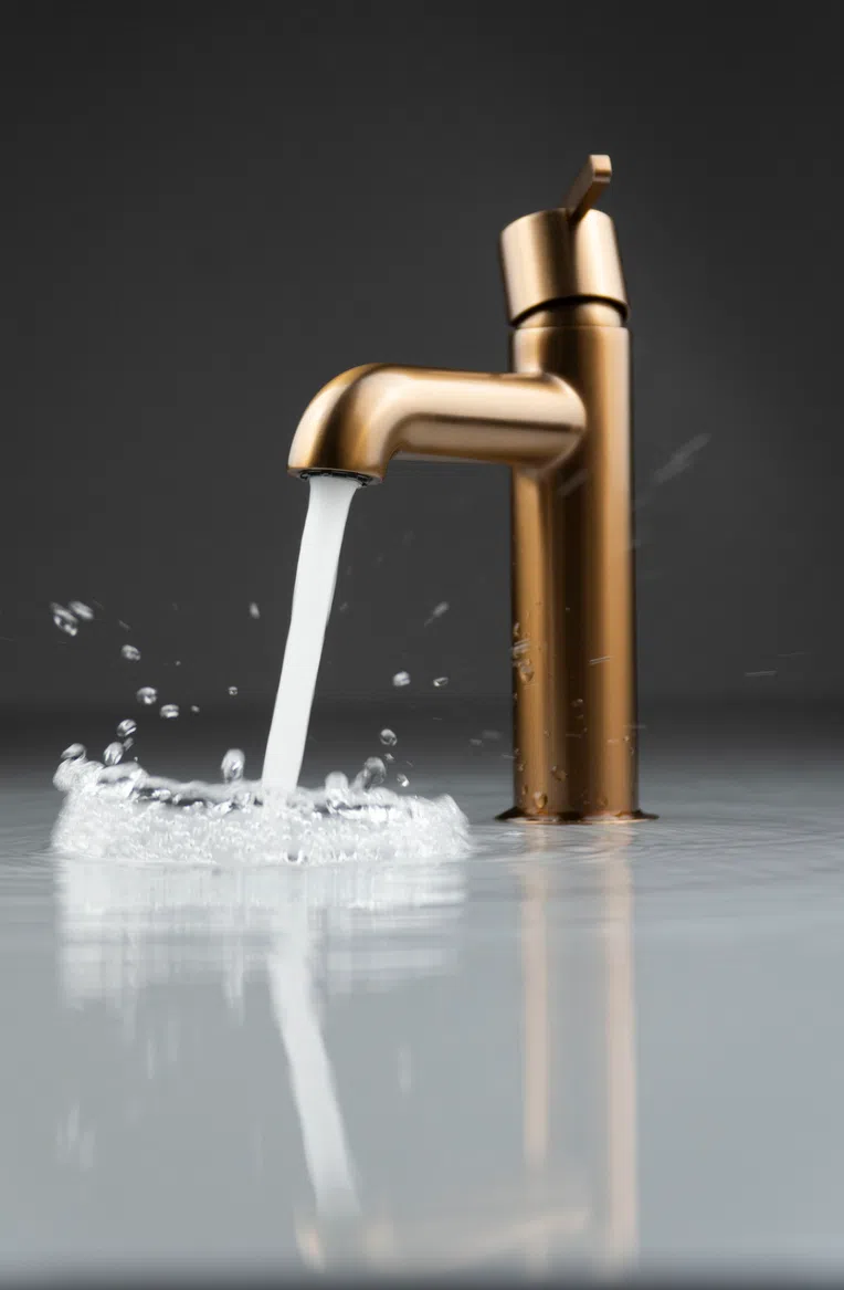 Bateria umywalkowa Deante Silia brąz szczotkowana BQS_C20M