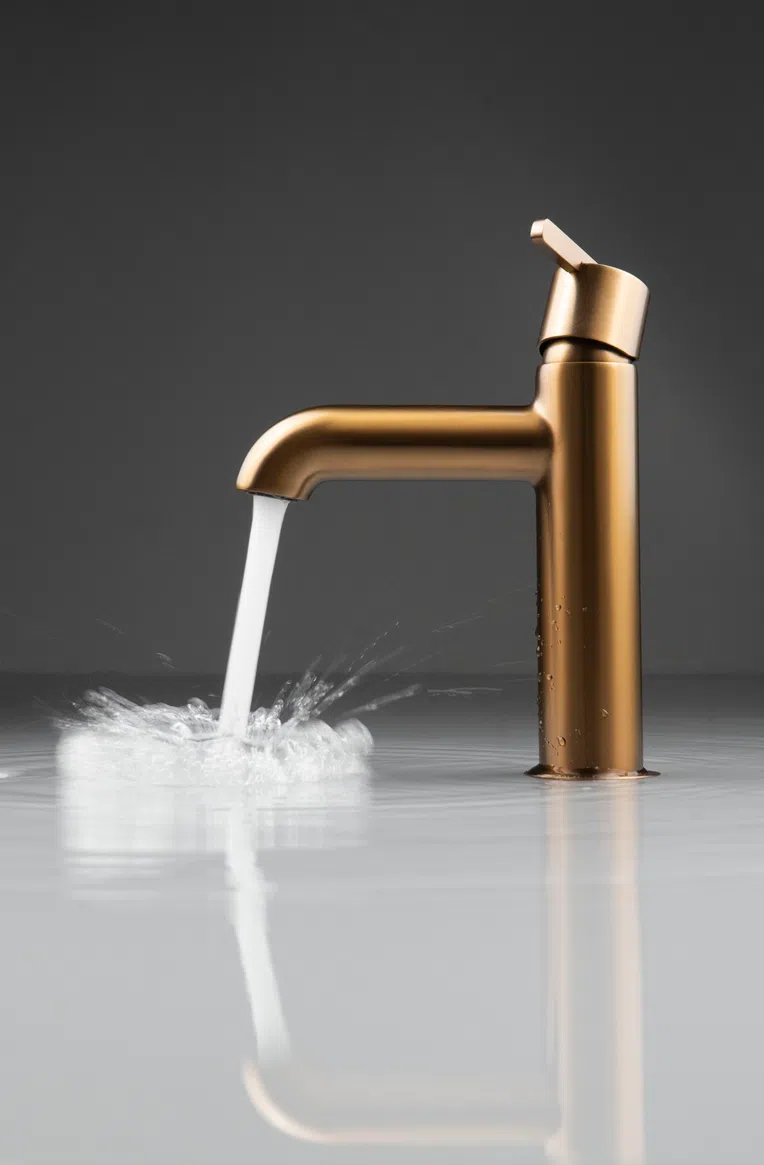 Bateria umywalkowa Deante Silia brąz szczotkowana BQS_C20M