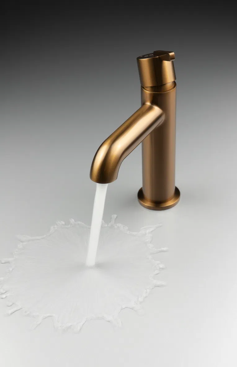 Bateria umywalkowa Deante Silia brąz szczotkowana BQS_C20M