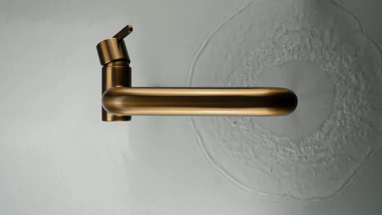 Bateria umywalkowa nablatowa Deante Silia brąz szczotkowana BQS_C24K