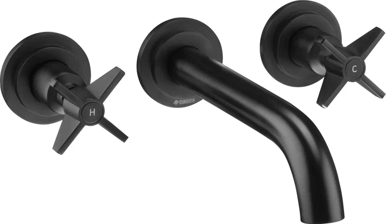 Bateria umywalkowa podtynkowa Deante Temisto nero BQT_N54D