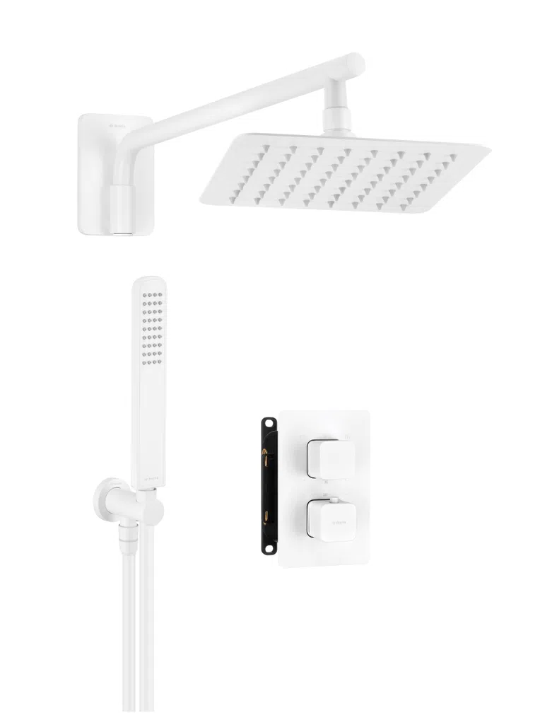 Zestaw prysznicowy podtynkowy termostatyczny Deante Bianco bianco BXYZAECT