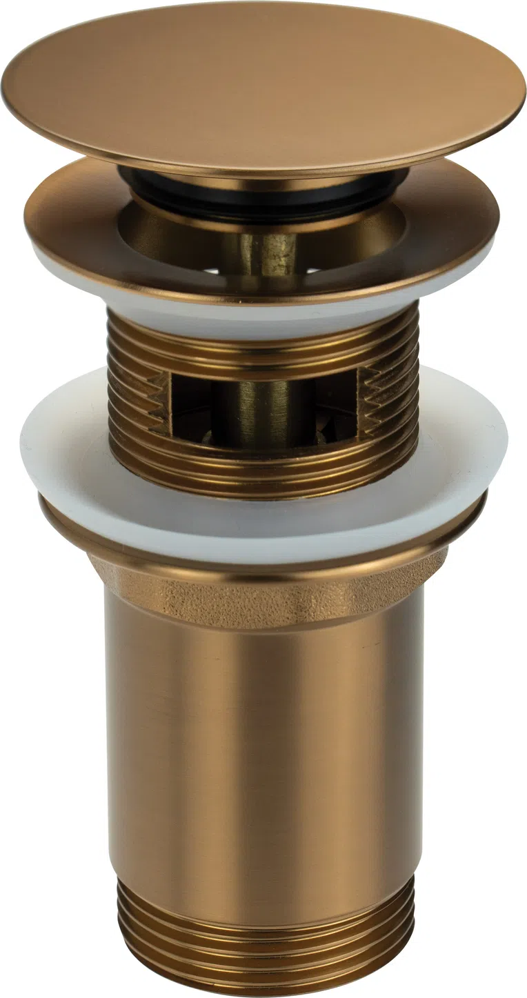 Korek Klik-Klak do umywalki lub bidetu z tuleją Deante brąz szczotkowany NHC_CC0U